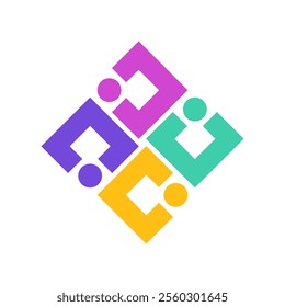 Attractive community logo design template