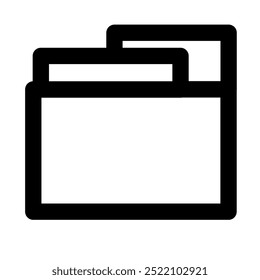 Attractive and cool black and white flat icon