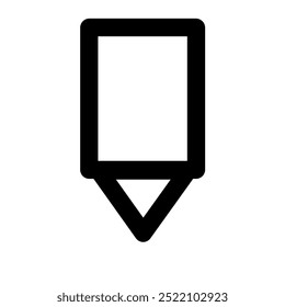 Atractivo y fresco icono plano en blanco y negro