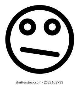 Attractive and cool black and white flat icon