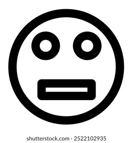 Attractive and cool black and white flat icon