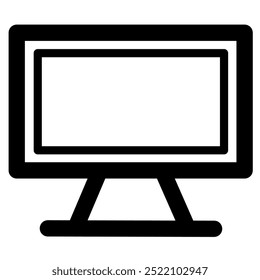 Attractive and cool black and white flat icon