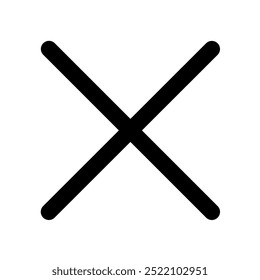 Attractive and cool black and white flat icon