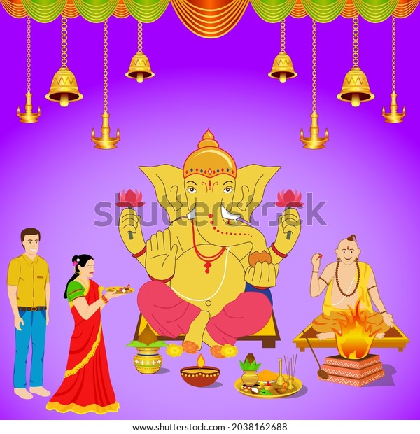 Attractive Creative Design Sri Lord Ganesha Stock Vector (Royalty Free ...