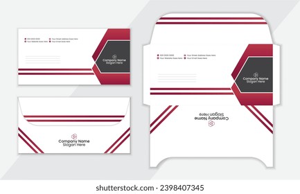 Attractive Creative Modern Envelope Template, modern envelope design template.