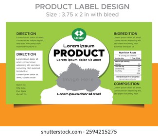 An attractive custom label design that showcases the brand's brilliant use of products