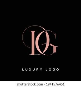 An attractive D G letter brand vector logo symbol
