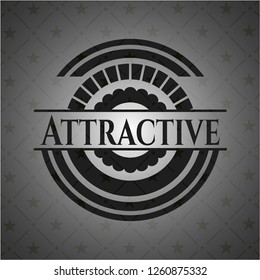 Attractive dark icon or emblem