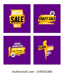 Attractive discount digital ad templates for businesses