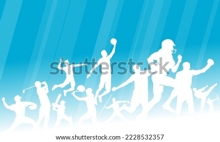 Attractive editable vector all sports background design great for your digital resources print and others