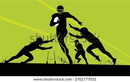 Attractive editable vector american football background design great for your design resources print and other