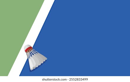 fundo atraente vetor editável badminton shuttlecock para qualquer fundo gráfico