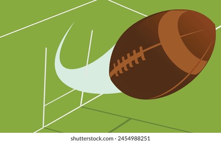 Attractive editable vector bird eye angle rugby background design great for your design resources print and others