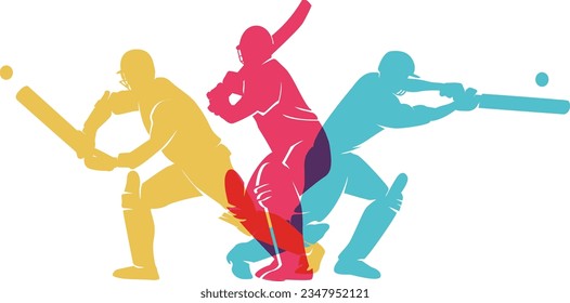 Attractive editable vector cricket batter in action design great for your design resources print and other	
