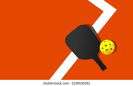 Attractive editable vector pickleball background design great for your design resources print and others