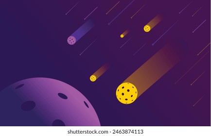 Attractive editable vector pickleball background design great for your design resources print and others