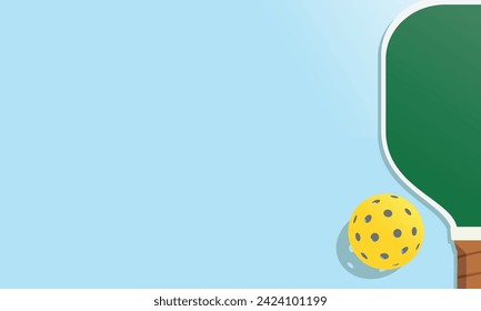 Attractive editable vector pickleball layout design with wide space for text content great for your design resources print and others