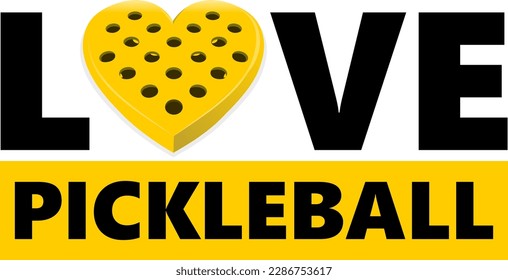 Attractive editable vector pickleball love background design great for your design resources print and others	