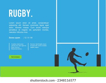 Attractive editable vector rugby background design great for your design resources print and others	