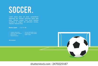 Attractive editable vector soccer or football background design great for your design resources print and others	