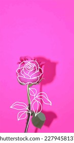 Forma atractiva y elegante de flor abstracta para fondo e iconos
