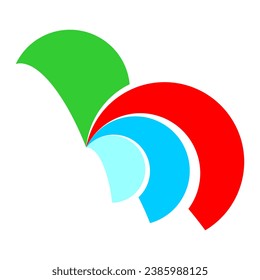 Atractivo y elegante logotipo de aves