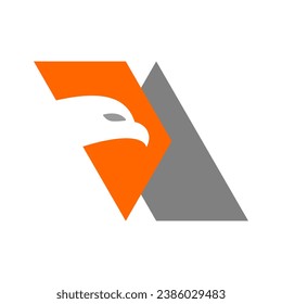 Atractivo y elegante logotipo del águila