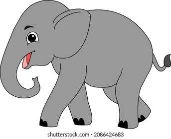 Attractive Elephant vector design. This image can use wallpaper, poster, symbol, sign and icon. 