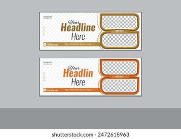 Attractive facebook cover design in illustrator with abstract shape.
