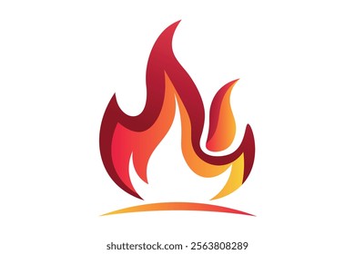 Attractive Fire Hot Heat Flame Burn Vector Art for Summer Event Branding, Fire flame, Burning fire, Blazing, Fire graphic, Heat illustration, Creative flames, Flame shape