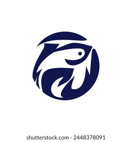 Attractive Fish Vector Logo Design.	