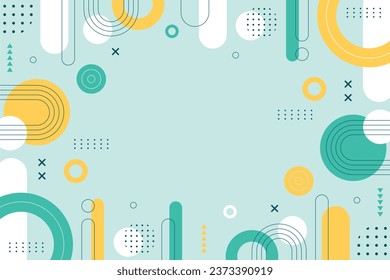 Attractive flat abstract design background.