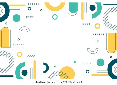 Attractive flat abstract design background.