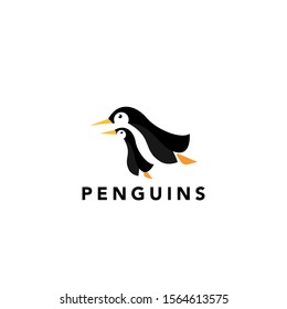 Attractive and Fresh Penguin Logo Mascot Illustration