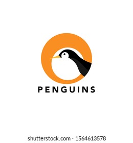 Attractive and Fresh Penguin Logo Mascot Illustration