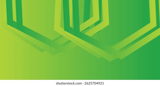 Attractive Green Presentation Background, vector illustration.
