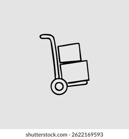 Attractive Hand Drawn Doodle Delivery Elements Vector Illustration