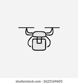 Attractive Hand Drawn Doodle Delivery Elements Vector Illustration