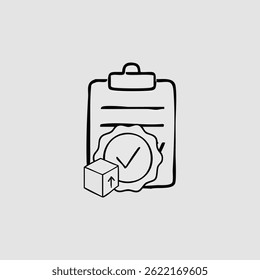 Attractive Hand Drawn Doodle Delivery Elements Vector Illustration