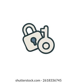 Atractivo dibujado a mano Doodle Keys Elementos Ilustración vectorial	