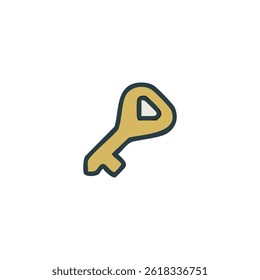 Attractive Hand Drawn Doodle Keys Elements Vector Illustration	