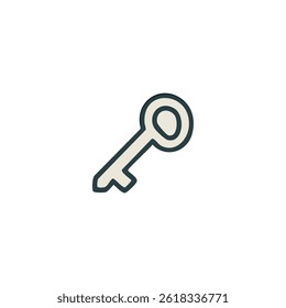 Attraktive handgezeichnete Doodle Keys Elements Vektorgrafik	