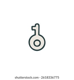 Attractive Hand Drawn Doodle Keys Elements Vector Illustration	