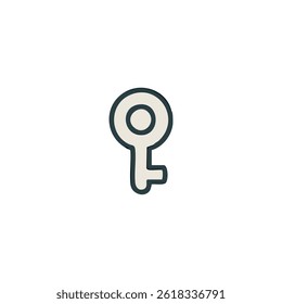Attractive Hand Drawn Doodle Keys Elements Vector Illustration	