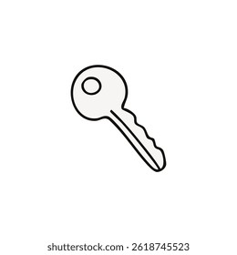 Attractive Hand Drawn Doodle Keys Elements Vector Illustration