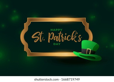 attractive happy st patricks day festival card