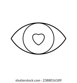 Attractive Icon. Eye Catching . Interested Symbol - Vector.