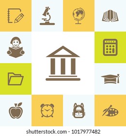 Attractive Icon Set of Education. Eps-10.