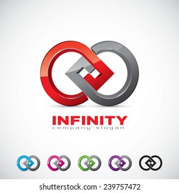 An attractive Infinity vector logo symbol. 