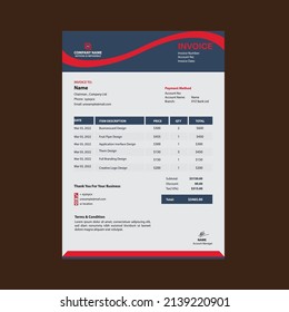 Attractive Invoice design for any company